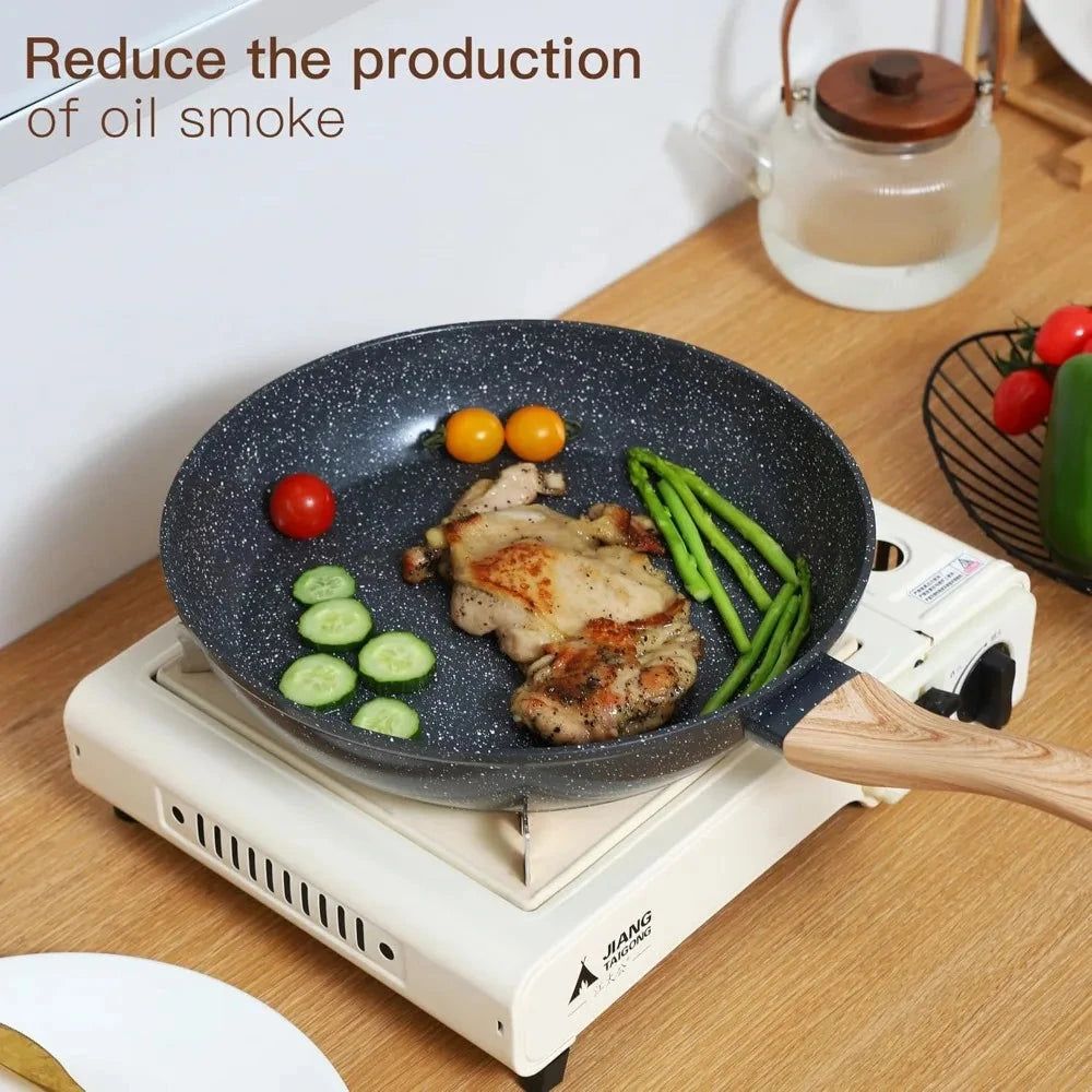 Ceramic Cookware Set Non Stick 15 PCS Pots and Pans