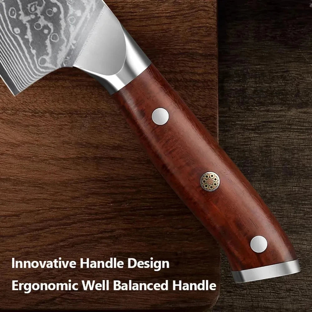 Chef Knife Set Damascus Steel
