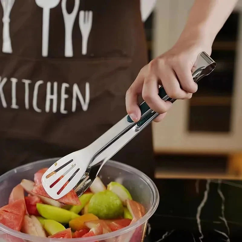 Non Slip Stainless Steel Food Tongs
