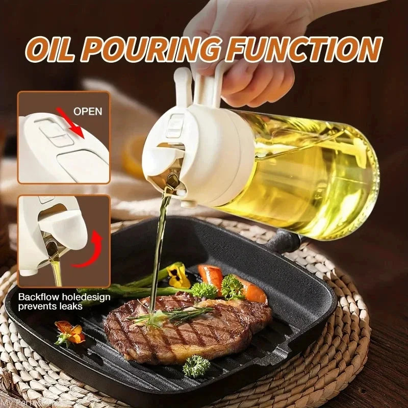 Plastic kitchen oil sprayer