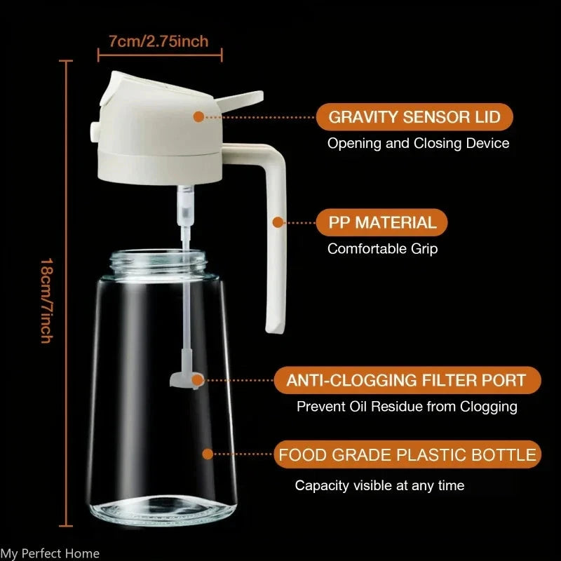 Plastic kitchen oil sprayer