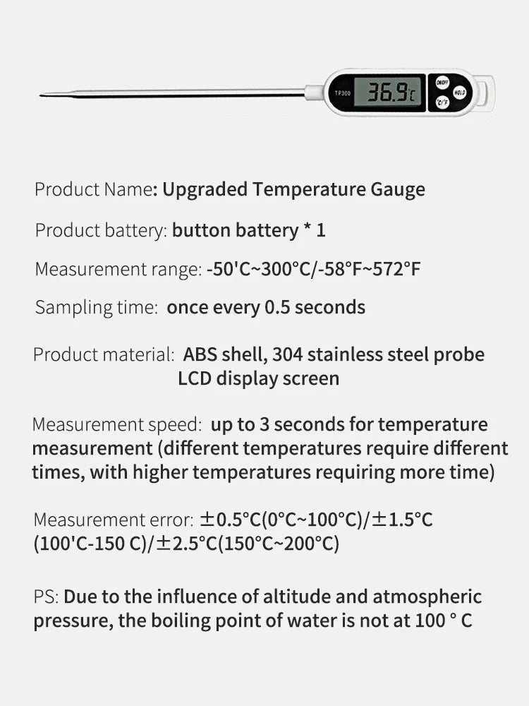 Stainless steel food probe